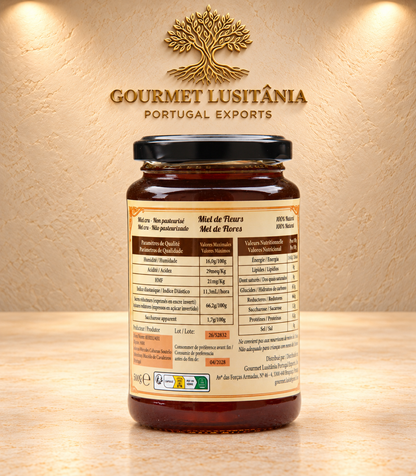 MEL CRU NÃO PASTEURIZADO - 500g  HEREDITAS LUSITANIAE