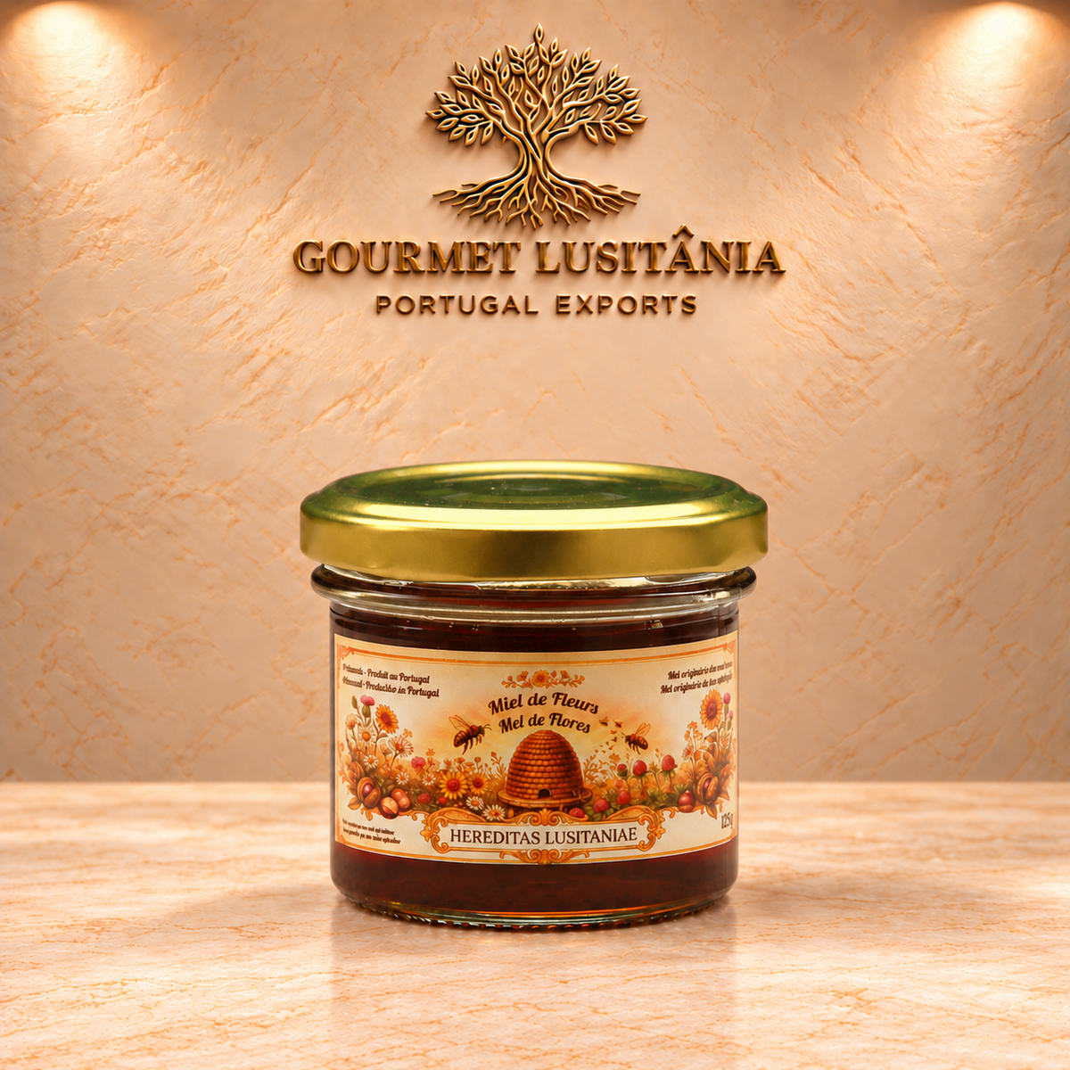 ROHER, UNPASTEURISIERTER HONIG - 125g  HEREDITAS LUSITANIAE